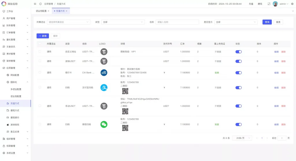 图片[9]-【代售】2025全球版多语言量化交易理财平台支持19种语言并可自定义扩展语言选项，内置USDT自动充值功能，并提供详细的搭建教程。-万寻网
