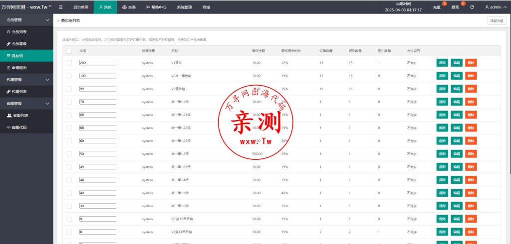 图片[13]-【亲测】最新海外抢单刷单二开版源码、用户风险值+叠加组+打针+订单自动匹配-万寻网